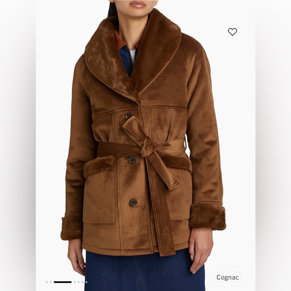Brown Shearling Women's Coat